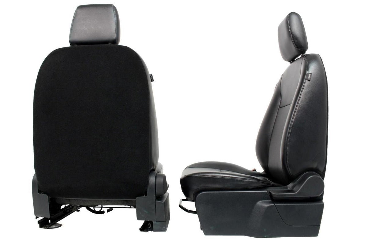 2015 - 2026 Ford Transit Seats, Black Charcoal Vinyl, Manual w/ Armrest OEM