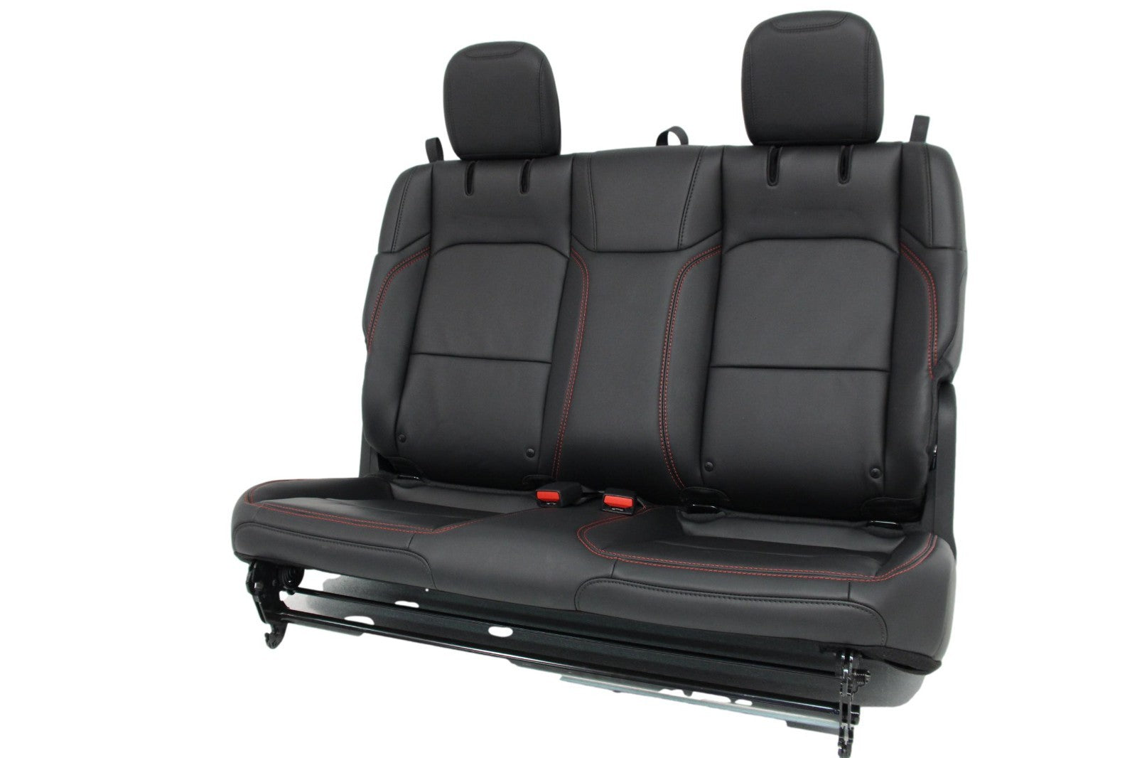 2019 - 2026 Jeep Wrangler JL 2-Door Rear Seat, Nappa Black Leather Rubicon Red