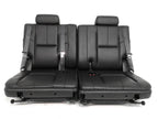 2007 - 2014 GMC Yukon Chevy Suburban Tahoe Third Row Seat, LT Black Leather Pair