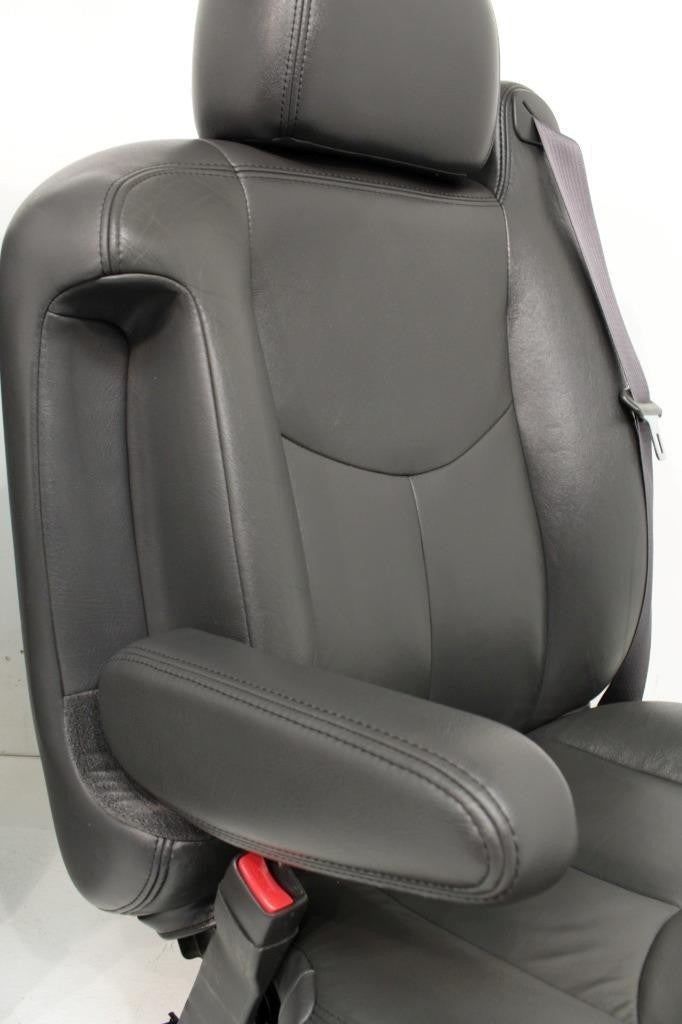 99 - 06 Silverado Sierra Tahoe Yukon Heated Power Leather Seats Dark Pewter OEM