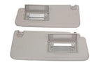 2019 - 2023 Dodge Ram 1500 LH RH Pair Sun Visor w/ Vanity Mirror Light Gray OEM