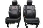 09-18 Dodge Ram 1500 2500 Quad Cab Seats Heated Ventilated Leather Set Black