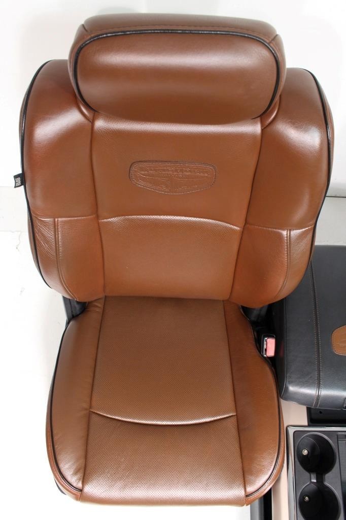 2002 - 2018 Ram Longhorn Seats Set, Crew Cab Cattle Brown Leather Heat & Cool