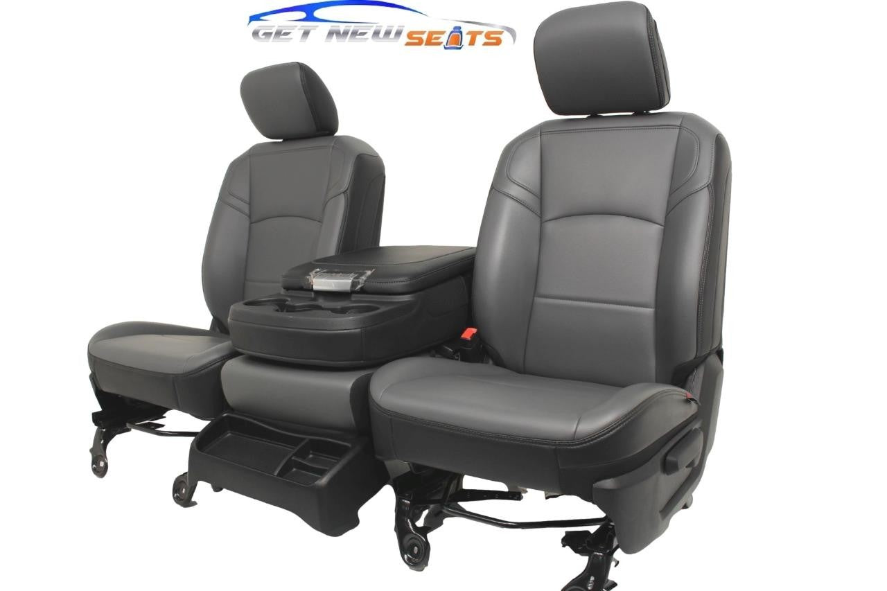 2009 - 2025 Dodge Ram Work Edition Vinyl Front Seats with Jump Seat Console