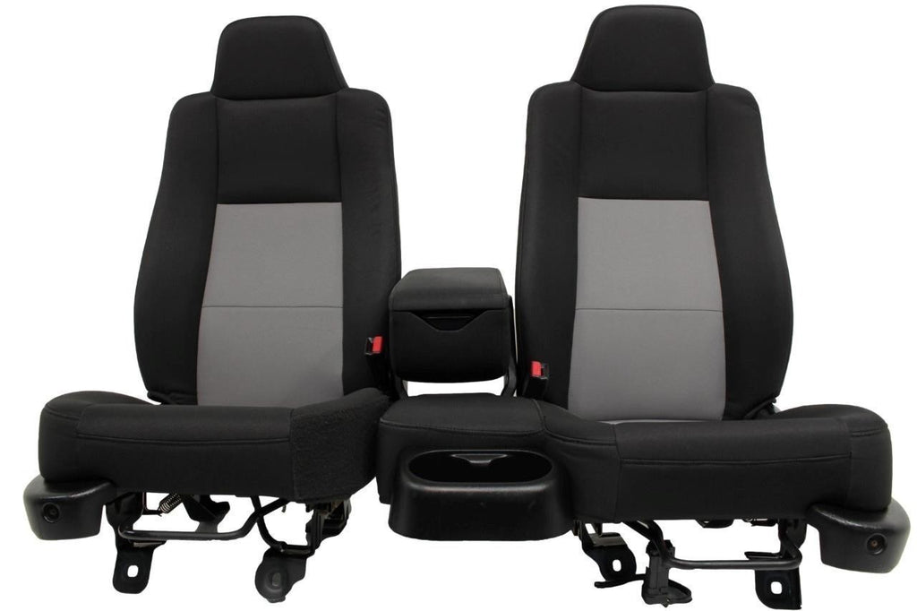 1998 - 2009 Ford Ranger Seats, 60-40 Split Bench, Black Gray Cloth, Extended Cab