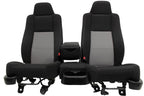1998 - 2009 Ford Ranger Seats, 60-40 Split Bench, Black Gray Cloth, Extended Cab