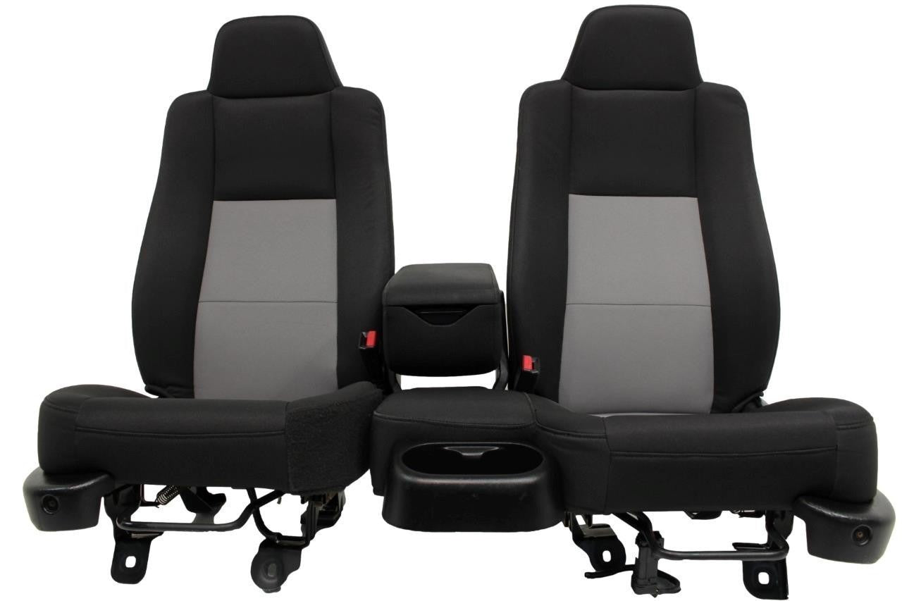 1998 - 2009 Ford Ranger Seats, 60-40 Split Bench, Black Gray Cloth, Extended Cab