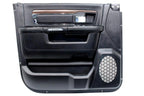 2013-2018 Ram Crew Cab Door Panel Set, Laramie Black Leather & Wood w/ Switches