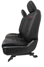 18 - 26 Jeep JL JLU JT Wrangler Front Seats, Rubicon Black Nappa Leather w/ Red