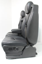 1999 - 2007 Chevy Silverado Seats, OEM Powered Heated Dark Pewter Leather