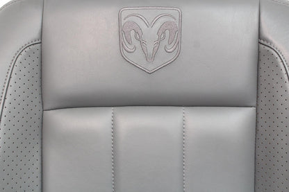 2002-2008 Dodge Ram Slate Gray Leather Seats & Woodgrain Business Console