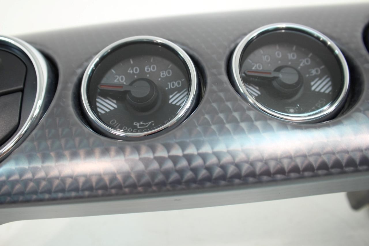 15 - 23 Ford Mustang Aluminum Dash Trim + EcoBoost Performance Pack Boost Gauges