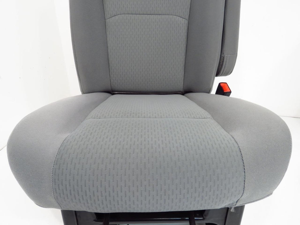 Ford Econoline Front Bucket Seats, Gray Cloth w/ Folding Armrests, Fits 1992+