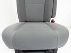 Ford Econoline Front Bucket Seats, Gray Cloth w/ Folding Armrests, Fits 1992+