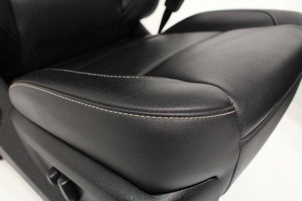 2014 - 2019 GM Sierra Silverado LTZ Front Seats, Black Leather OEM Heated Cooled