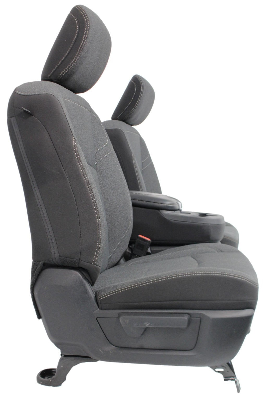 2019 - 2024 Ram HD Front Bench Seat, Charcoal Black Cloth Manual w/ Center Seat