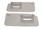 2019 - 2023 Dodge Ram 1500 LH RH Pair Sun Visor w/ Vanity Mirror Light Gray OEM
