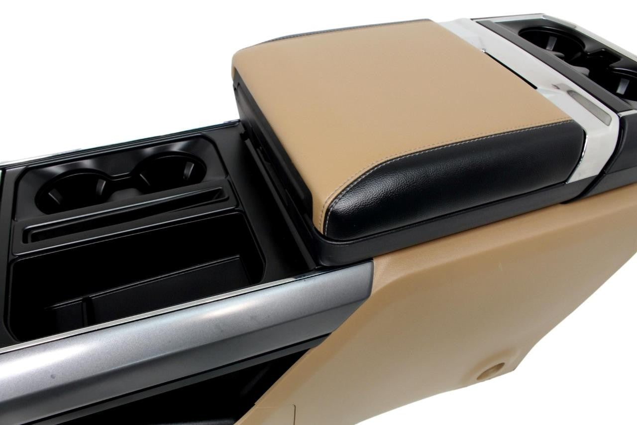 2021 - 2025 FORD F150 Center Console & Install Kit, Tan w Work Station Armrest