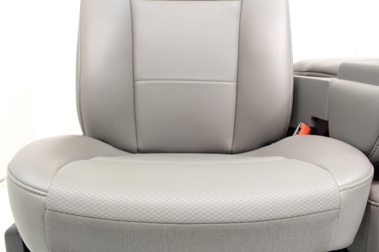 2015 - 2022 Ford F150 & Super Duty Front Seats, 4-Door XL Earth Gray Vinyl Bench