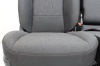 2002 - 2025 Dodge Ram Black & Gray Cloth Front Seats with Jump Seat Console
