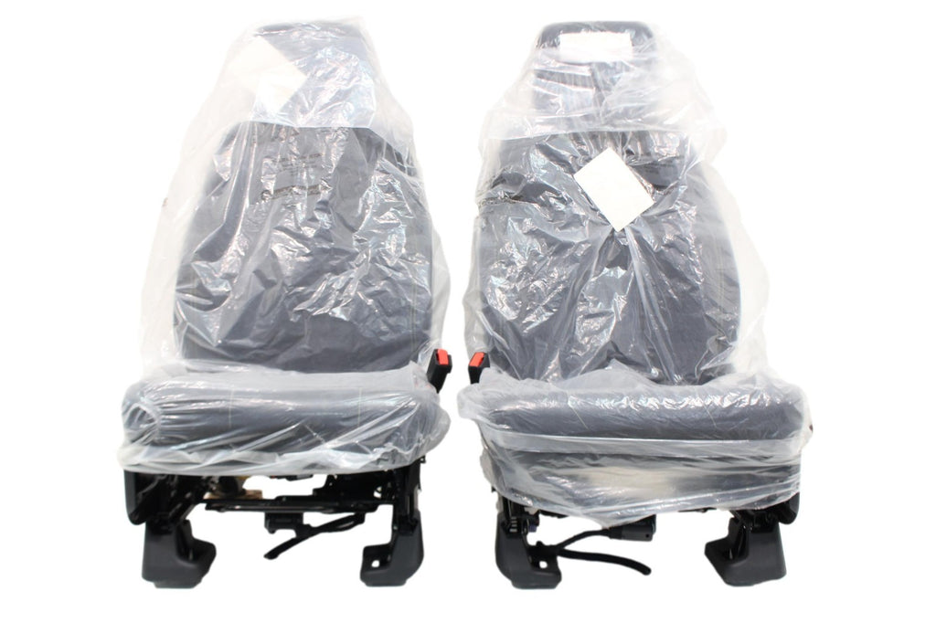 2015+ Ford F150 & Super Duty Seats, Manual STX Black Cloth w/ Lime Green Stitch