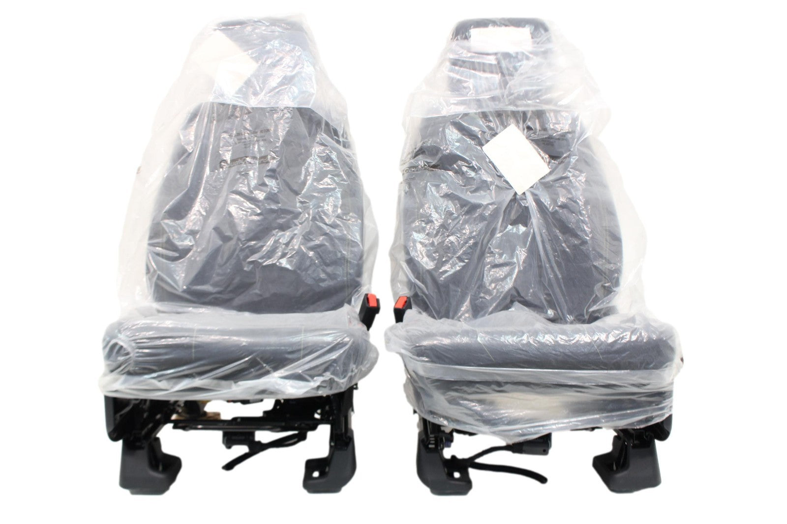 2015+ Ford F150 & Super Duty Seats, Manual STX Black Cloth w/ Lime Green Stitch