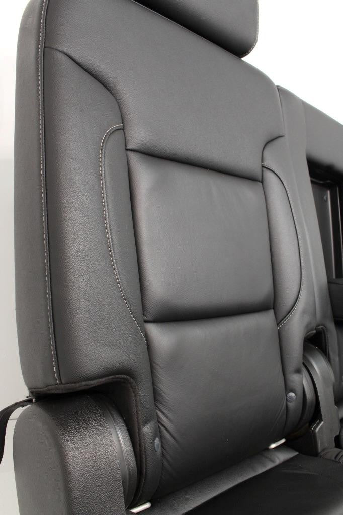 Chevy Suburban Rear Seats 70/30 Split Yukon XL Bench Seat Black Leather 2020-15