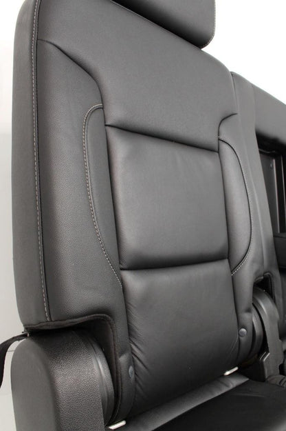 Chevy Suburban Rear Seats 70/30 Split Yukon XL Bench Seat Black Leather 2020-15