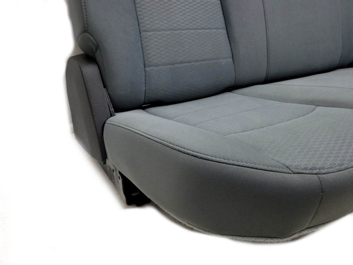 2019-2018 Ram Rear Seats, Crew Cab 60/40 Gray Cloth w/ Armrest, Fits 02+