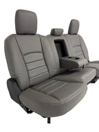 2009 - 2018 Dodge Ram Seats Set Crew Cab, Alea Gray Leather w/ OEM Power Driver