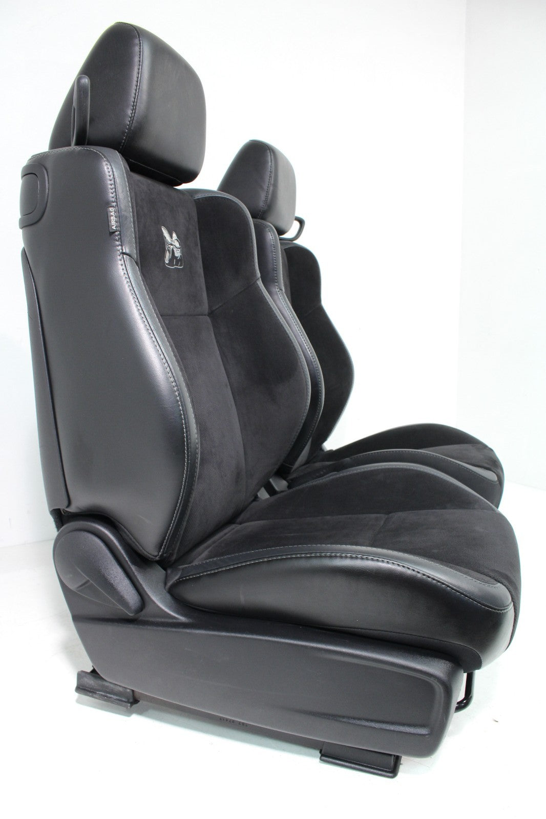 2008 - 2023 Dodge Challenger Seats, Black Leather w/ Alcantara Suede, Scat Pack