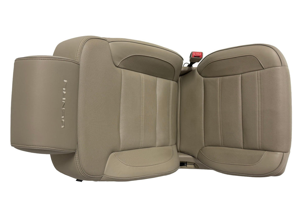 2015 - 2016 GMC Yukon Denali Front Seats, Shale Leather Heated Cooled, Fits OBS