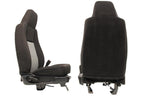 1998 - 2009 Ford Ranger Front Seats, Black Gray Cloth Bucket, Extended Cab