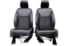 2007 - 2018 Jeep Wrangler JKU Seats Set, Oscar Mike Black Leather Freedom Edtn