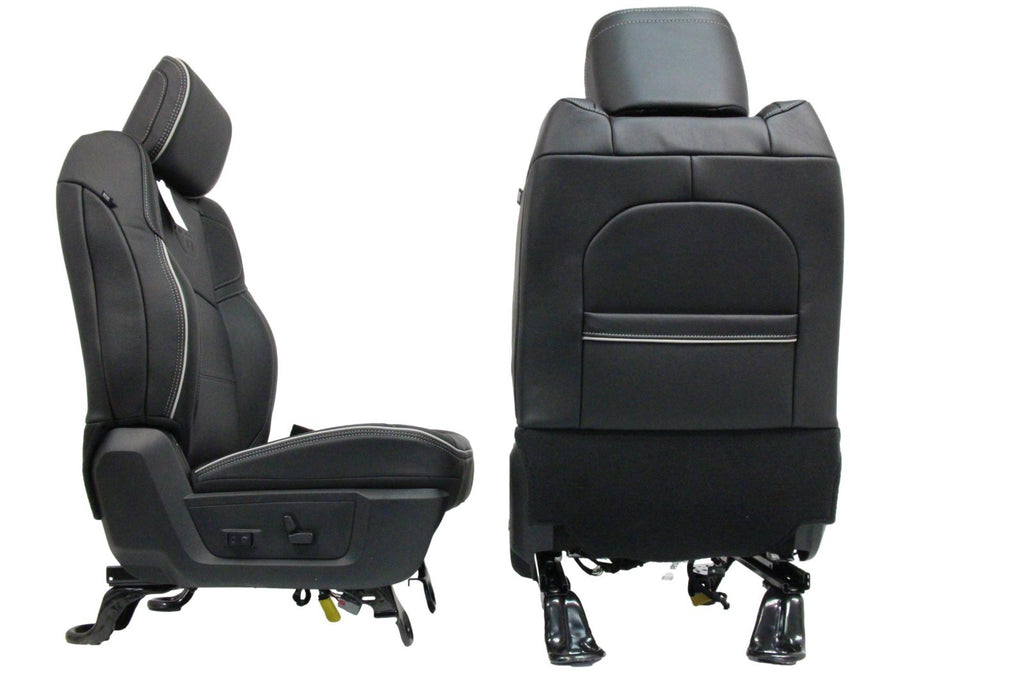2019 - 2026 Ram 2500 3500 HD Seats Set, Rebel Black Leather Crew Cab Heat Cool