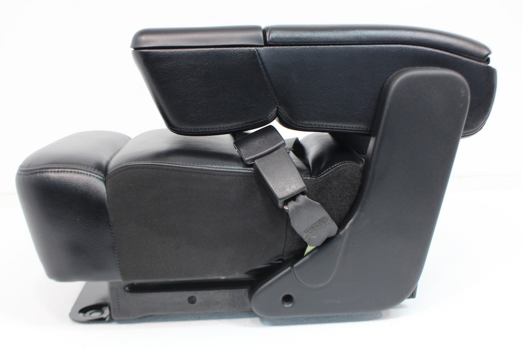 2004 - 2008 Ford F150 Center Jump Seat, OEM Lariat Black Leather Folding Console