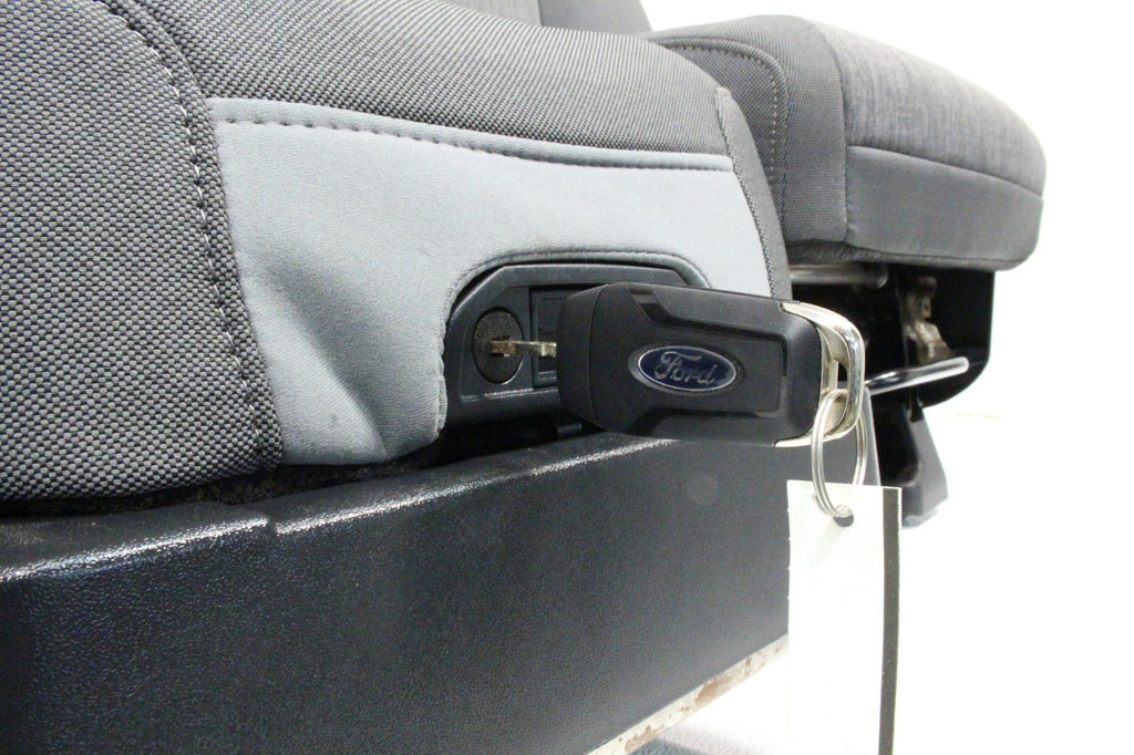 2021 - 2026 Ford F150 Front Seats, XL Slate Gray Cloth Manual Gray w/ Jumpseat