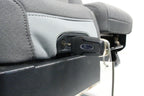2021 - 2026 Ford F150 Front Seats, XL Slate Gray Cloth Manual Gray w/ Jumpseat