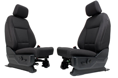 2021 - 2026 Ford F150 & Super Duty Front Seats, Sport Black Cloth Power Heat XLT