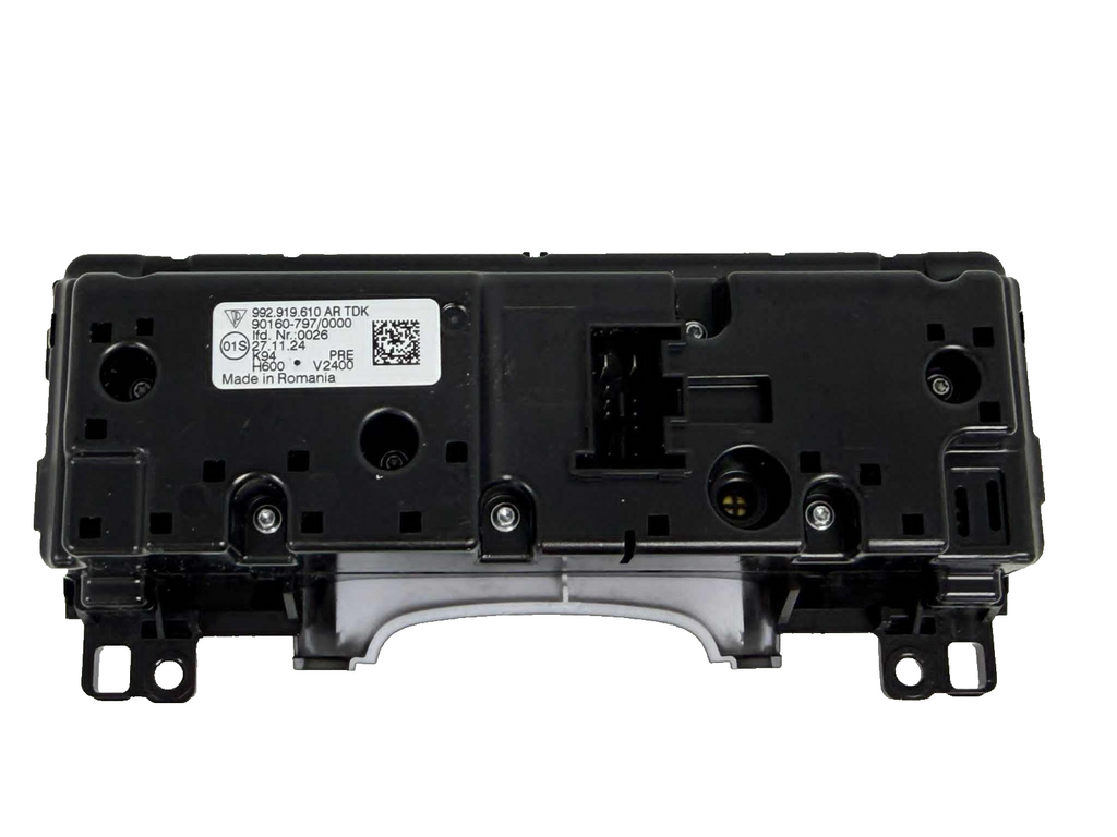2020 - 2024 Porsche 911 992 Climate Control A/C Switch Panel 992.919.610.AR OEM