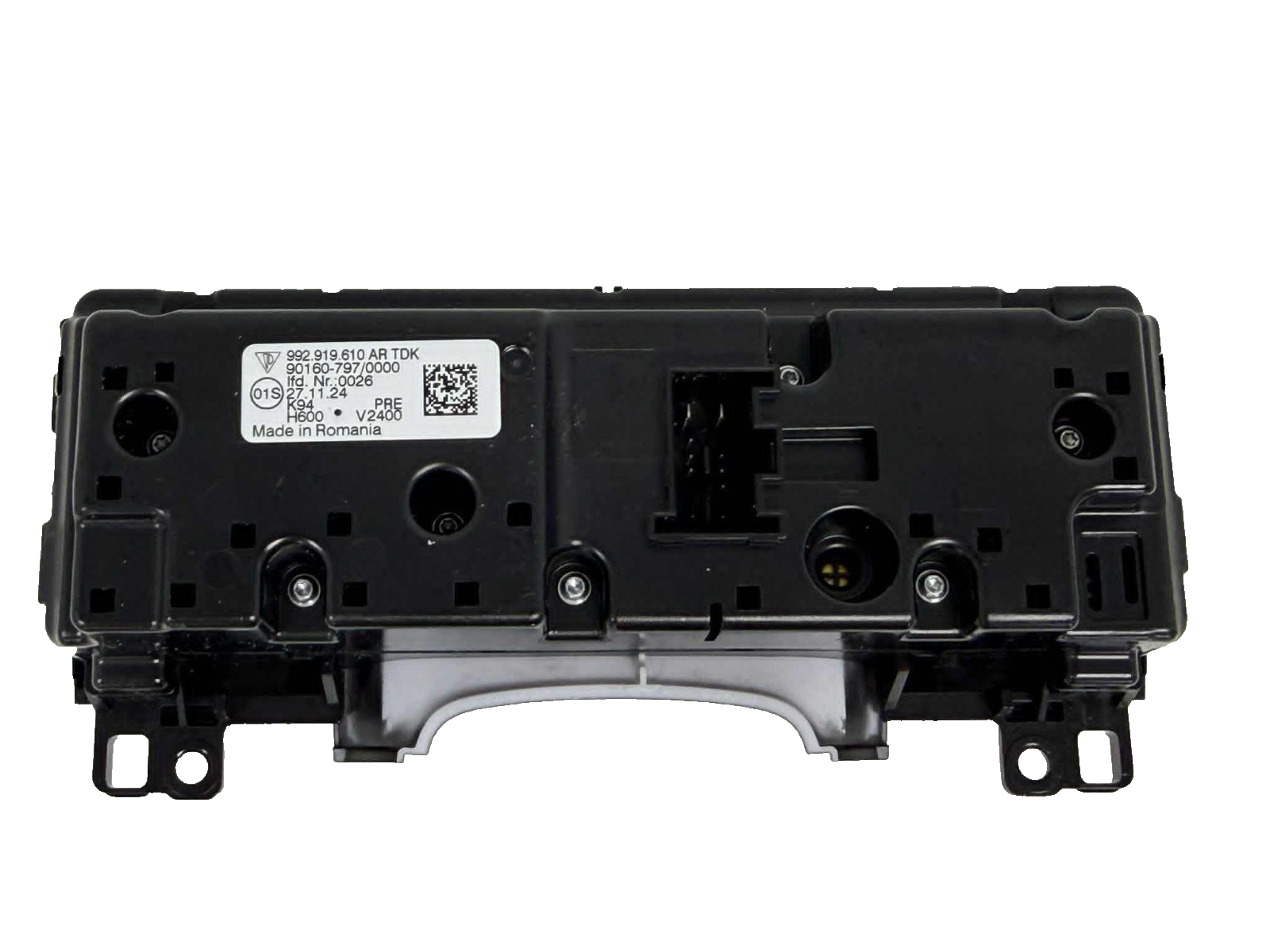 2020 - 2024 Porsche 911 992 Climate Control A/C Switch Panel 992.919.610.AR OEM