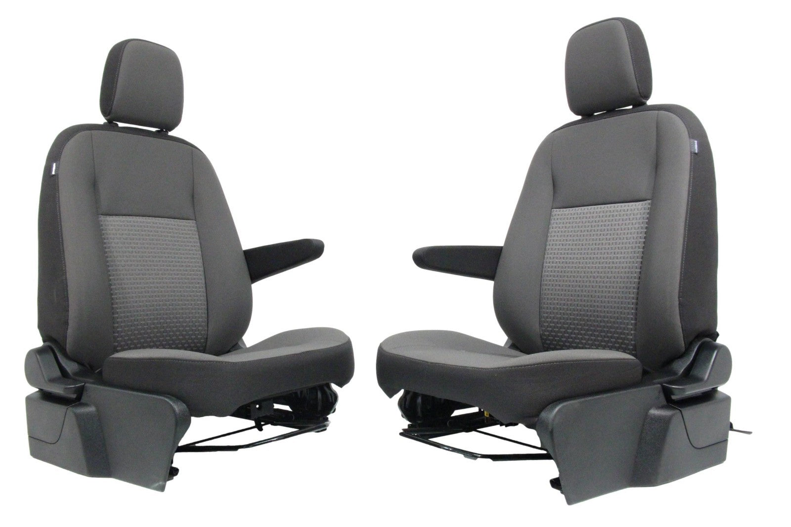 2015 - 2026 Ford Transit Seats, Dark Gray Cloth, Manual w/ Dual Armrests Lumbar