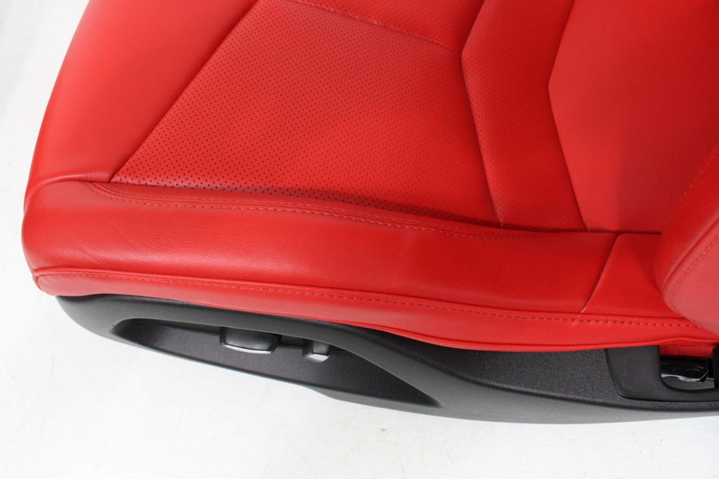 2020 - 2025 Chevy Corvette C8 Seats GT1 Adrenaline Red Leather 8-Way Power