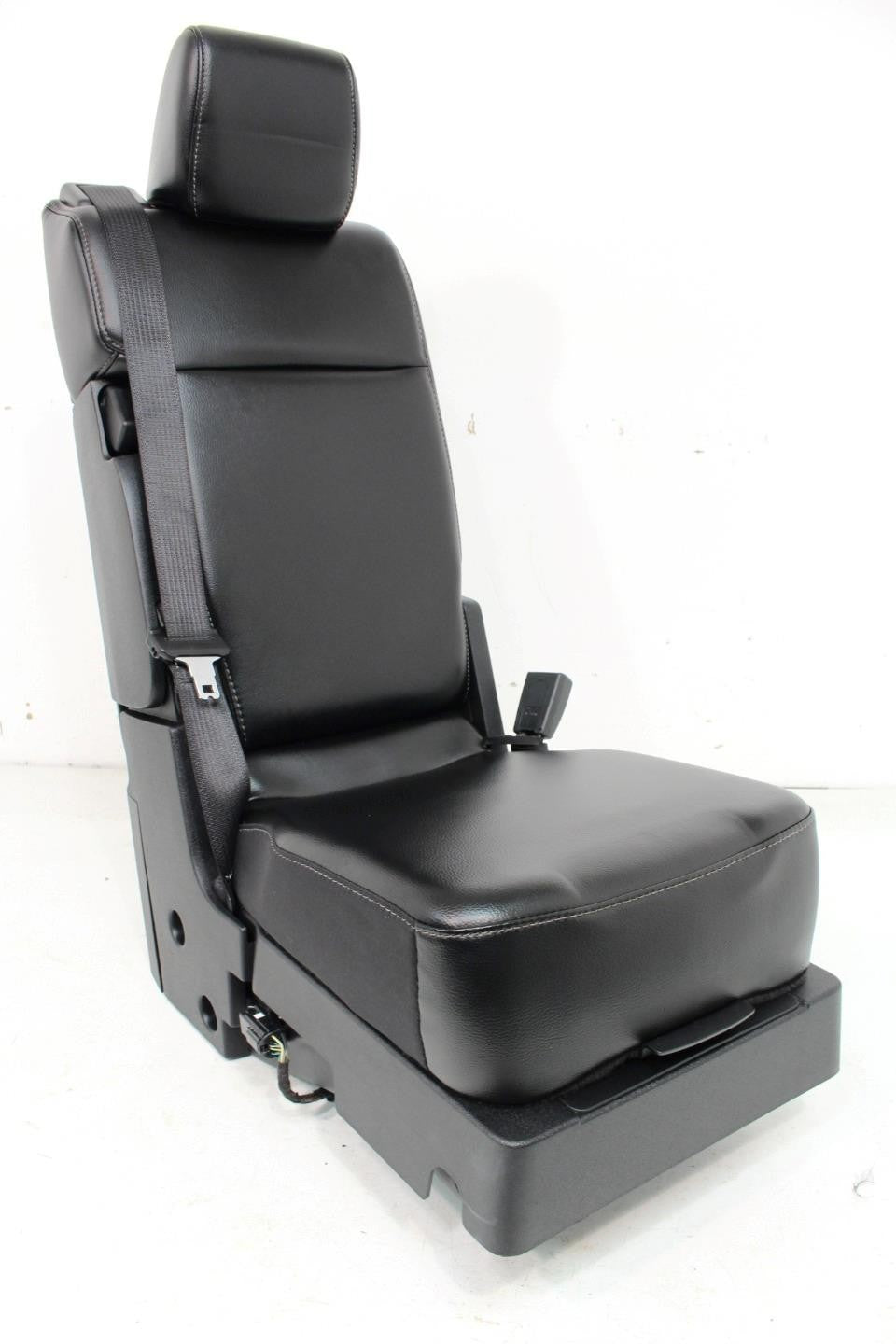 2015 - 2024 Ford F150 F250 Super Duty Jump Seat Center Console Black Leather Kit