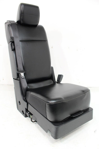 2015 - 2024 Ford F150 F250 Super Duty Jump Seat Center Console Black Leather Kit