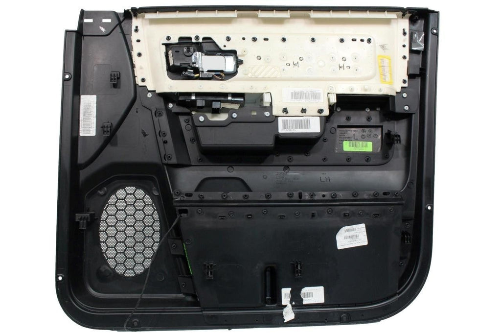 2013-2018 Ram Crew Cab Door Panel Set, Laramie Black Leather & Wood w/ Switches