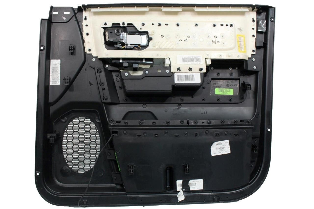 2013-2018 Ram Crew Cab Door Panel Set, Laramie Black Leather & Wood w/ Switches
