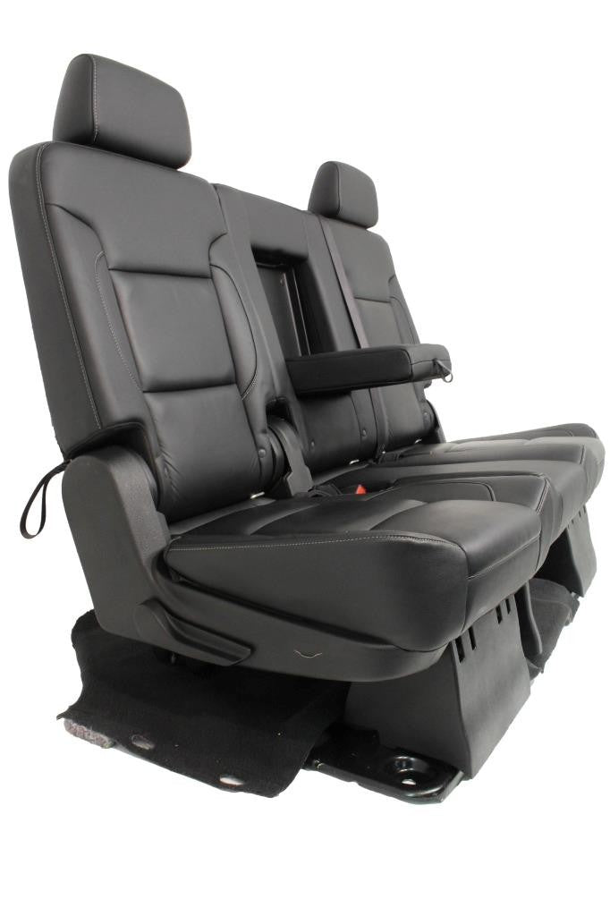 Chevy Suburban Rear Seats 70/30 Split Yukon XL Bench Seat Black Leather 2020-15