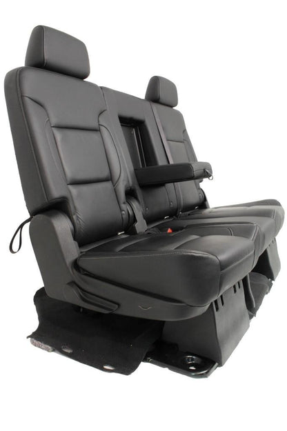 Chevy Suburban Rear Seats 70/30 Split Yukon XL Bench Seat Black Leather 2020-15