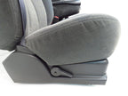 1999 - 2006 GM Sierra Silverado Front Seats Set, Manual Dark Gray Cloth 40-20-40
